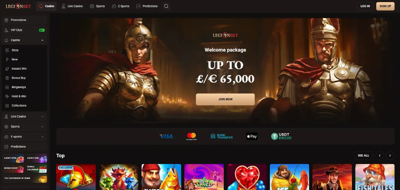 Legionbet Casino — Officiële Website Nederland
