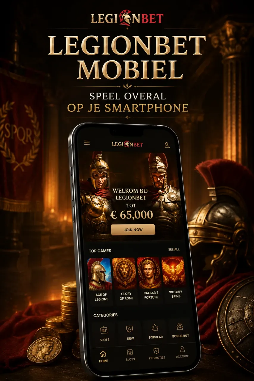 Smartphone met casinospellen op responsief mobiel scherm