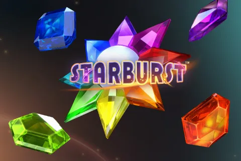 Starburst kleurrijke edelstenen op rijen